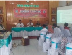 Pemdes Mekar Sari Laksanakan Kegiatan Rembuk Stunting