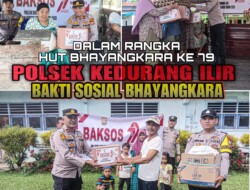 Polsek Kedurang Ilir Serahkan Bantuan Sosial kepada Warga Kurang Mampu, Sambut HUT Bhayangkara ke-79 2025