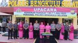 Kapolres Bengkulu Selatan Pimpin Langsung Upacara Kenaikan Pangkat TMT 1 Juli 2025 Sebanyak 19 Personel