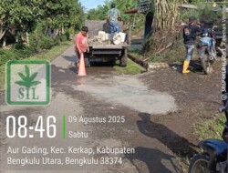 PT SIL/Gading Perkasa Perbaiki Jalan di Simpang Ketenong dan Aurgading