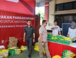 Bantu Masyarakat, Ditreskrimsus Polda Bengkulu Gelar Gerakan Pangan Murah