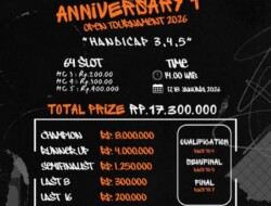 Rayakan Anniversary Pertama, AW Billiard Gelar Open Turnamen 2026