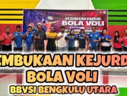 Kasat Lantas Polres Bengkulu Utara Hadiri Pembukaan Kejurda Bola Voli U-17 Bengkulu 2026