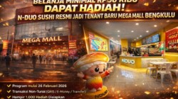 Belanja Minimal Rp150 Ribu di Mega Mall dan PTM Bisa Dapat Hadiah, NDUO Sushi Jadi Tenant Baru