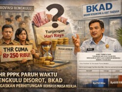 THR PPPK Paruh Waktu Bengkulu Disorot, BKAD Tegaskan Perhitungan Berbasis Masa Kerja