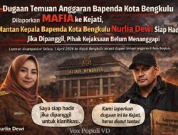 Diterpa Laporan LSM MAFIA, Nurlia Dewi Siap Penuhi Panggilan, Kejati Bengkulu Belum Merespons